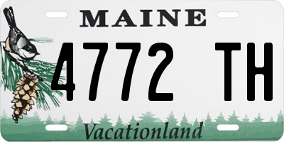 ME license plate 4772TH