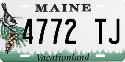 ME license plate 4772TJ