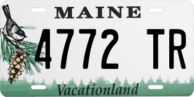 ME license plate 4772TR