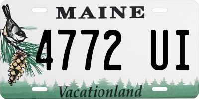ME license plate 4772UI