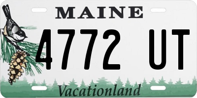ME license plate 4772UT