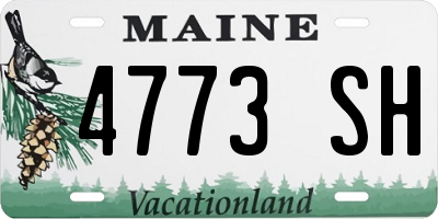 ME license plate 4773SH