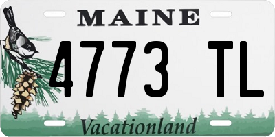 ME license plate 4773TL