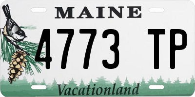 ME license plate 4773TP