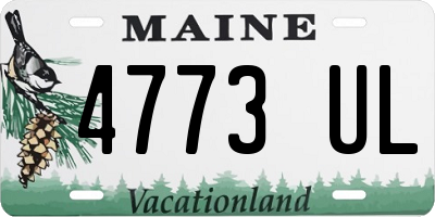 ME license plate 4773UL