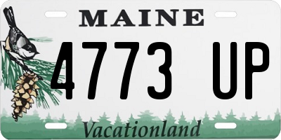 ME license plate 4773UP