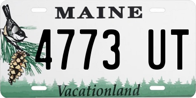 ME license plate 4773UT