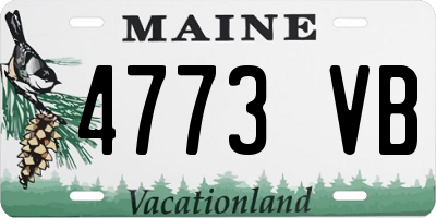 ME license plate 4773VB