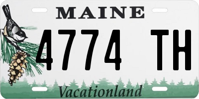 ME license plate 4774TH