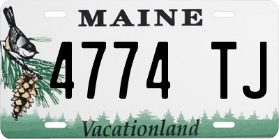 ME license plate 4774TJ