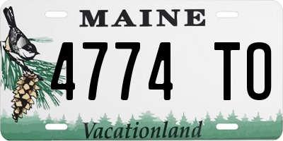 ME license plate 4774TO