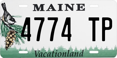 ME license plate 4774TP