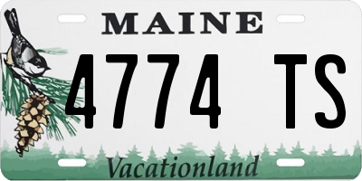 ME license plate 4774TS