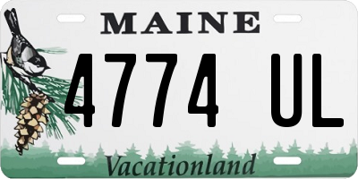 ME license plate 4774UL