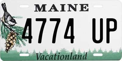 ME license plate 4774UP