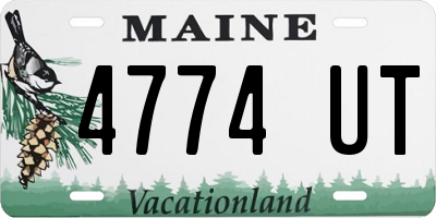 ME license plate 4774UT