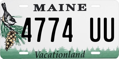 ME license plate 4774UU