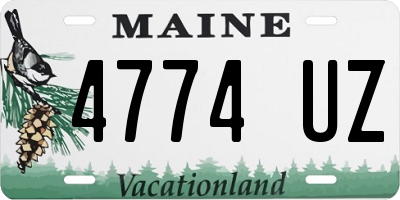 ME license plate 4774UZ