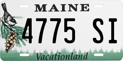 ME license plate 4775SI