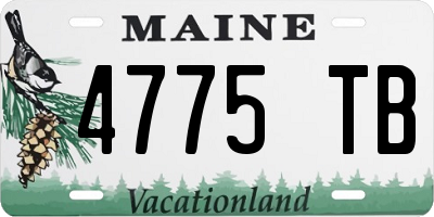 ME license plate 4775TB