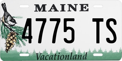 ME license plate 4775TS