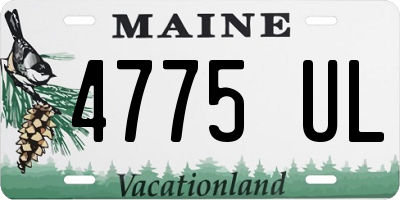 ME license plate 4775UL