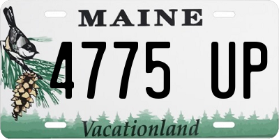 ME license plate 4775UP