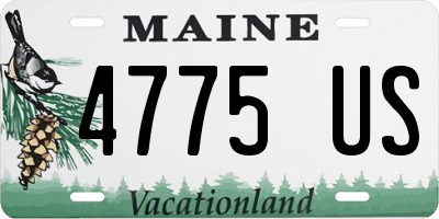 ME license plate 4775US
