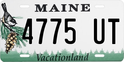 ME license plate 4775UT
