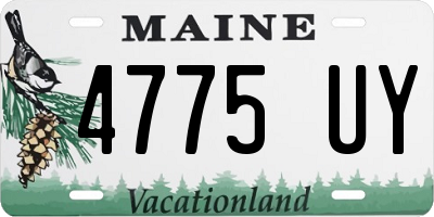ME license plate 4775UY