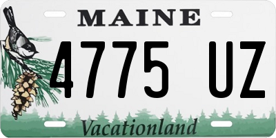 ME license plate 4775UZ