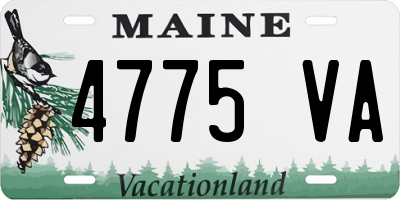ME license plate 4775VA