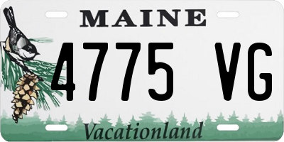 ME license plate 4775VG