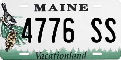 ME license plate 4776SS