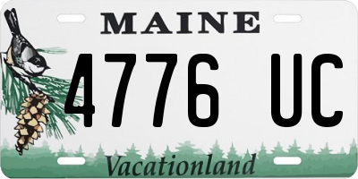 ME license plate 4776UC