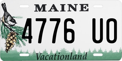 ME license plate 4776UO
