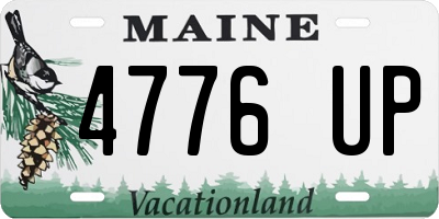 ME license plate 4776UP