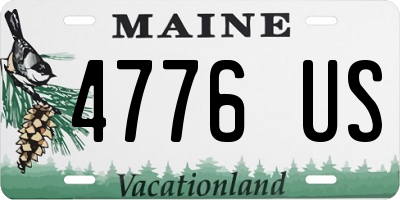 ME license plate 4776US
