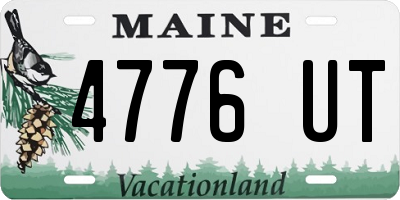 ME license plate 4776UT