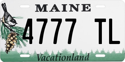 ME license plate 4777TL