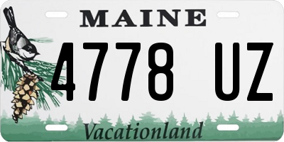 ME license plate 4778UZ