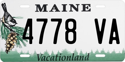 ME license plate 4778VA