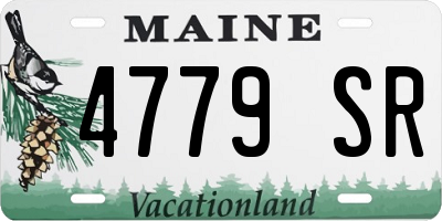 ME license plate 4779SR