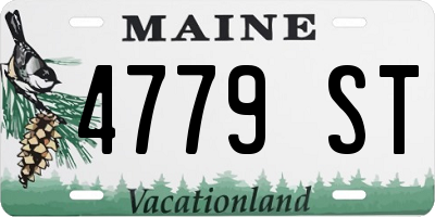 ME license plate 4779ST