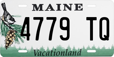 ME license plate 4779TQ
