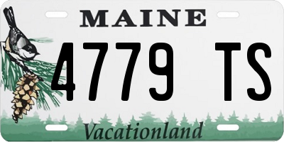 ME license plate 4779TS