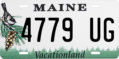 ME license plate 4779UG