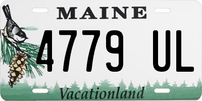 ME license plate 4779UL
