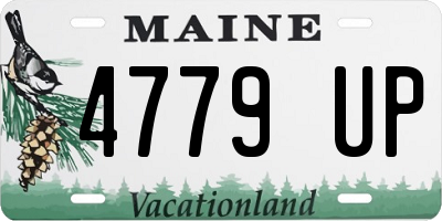 ME license plate 4779UP
