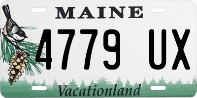 ME license plate 4779UX